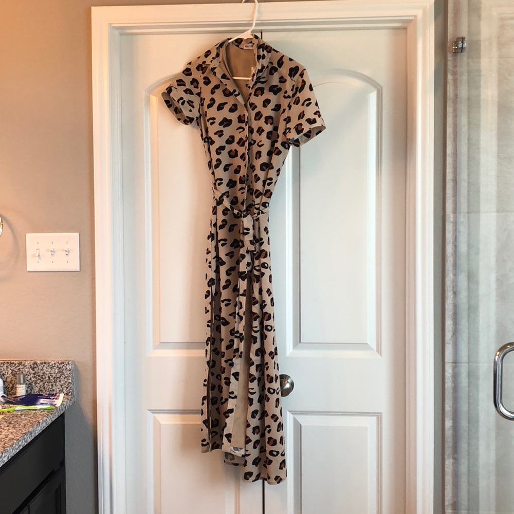 Kittenish Leopard Dress